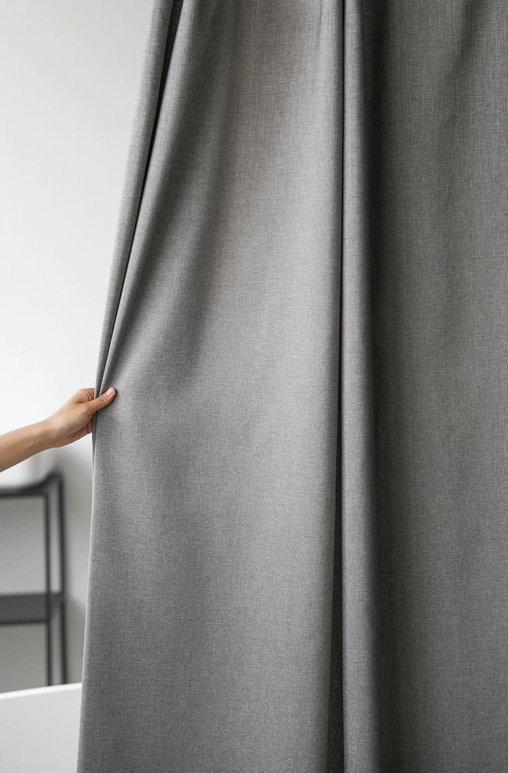 Шторка для ванной 300х200 Carnation Home Fashions Linen grey серый