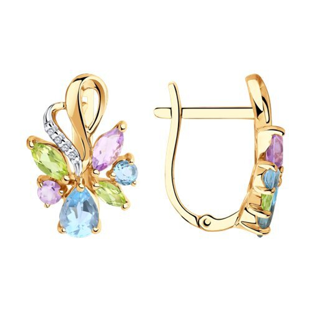 Серьги из золота 585 пробы
