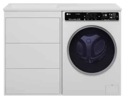 Тумба под раковину Brevita Grafit 60 под стиральную машину (белая)