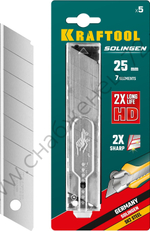 KRAFTOOL 25 мм, 5 шт, сегментированные лезвия, Pro (09607-25-S5)