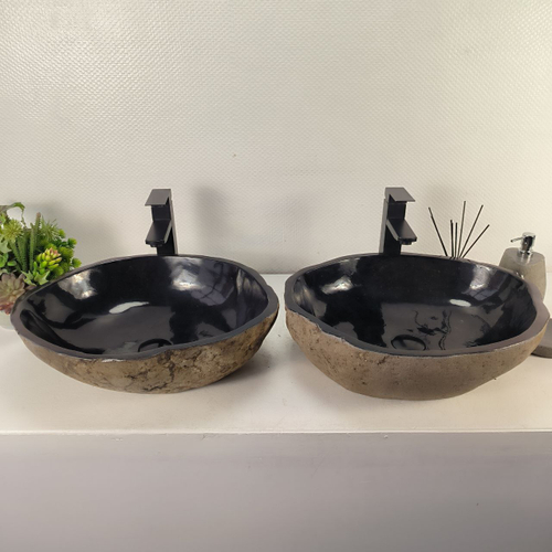 Раковина из речного камня ПАРА! RS-65133 52*42*15 0866