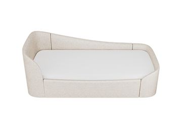 Диван-кровать KIDI Soft с низким изножьем 90*200 см (бежевый, рогожка)
