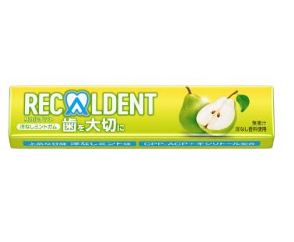 Жевательная резинка Recaldent Мятная груша, 20 гр