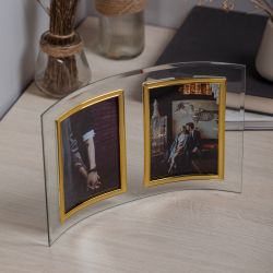 GT 204/-G вертикальная гнутая двойная ,золото 10*15 | GT