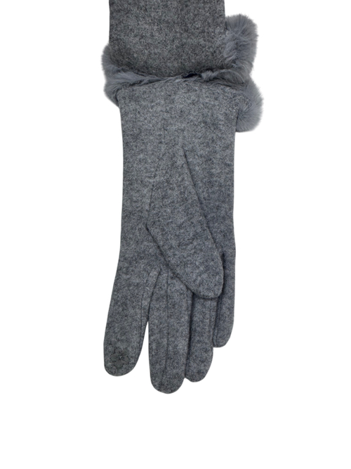 Перчатки. Женские. Верх: Текстильные. С опушкой. Подклад: Плюш-флис.В упаковке 12 шт,разные цвета.