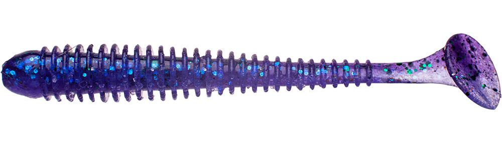 Приманка силиконовая Keitech Swing Impact 3.5" #PAL07S Motor Oil Red Flake