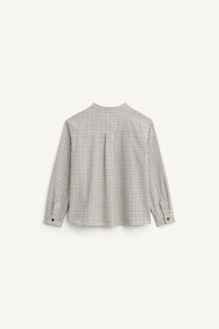 ZARA РУБАШКА С ДЛИННЫМ РУКАВОМ, ЭКРЮ