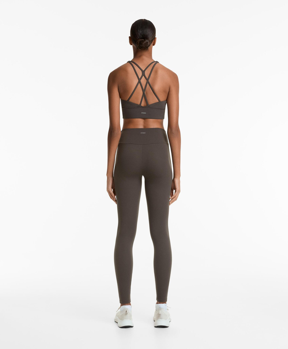 OYSHO Легинсы длиной до щиколотки Comfortlux с высокой посадкой, антрацитовый