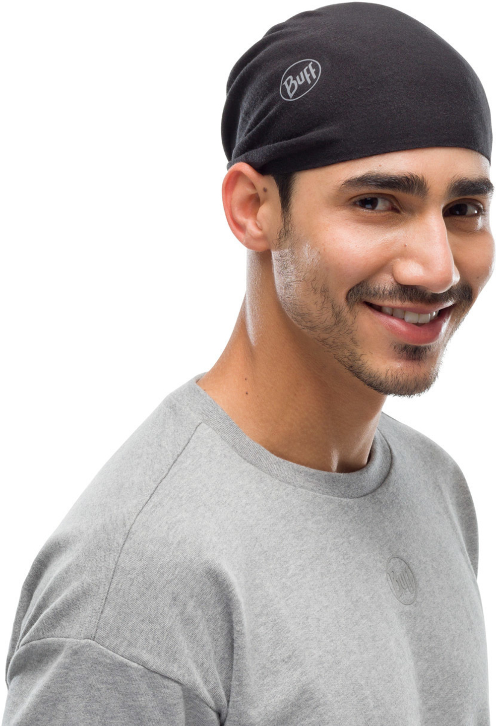 Тонкая зимняя бандана-трансформер Buff Thermonet Solid Black
