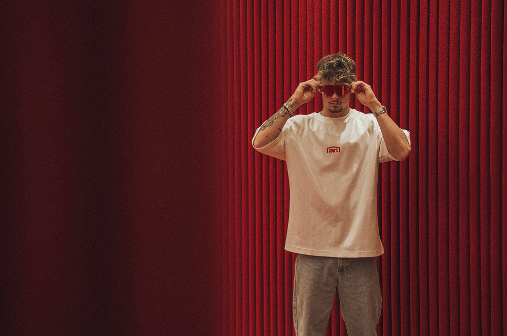 Спортивные очки с диоптриями 100% SLENDALE Campari Translucent Red - HiPER Fire Red Mirror Lens