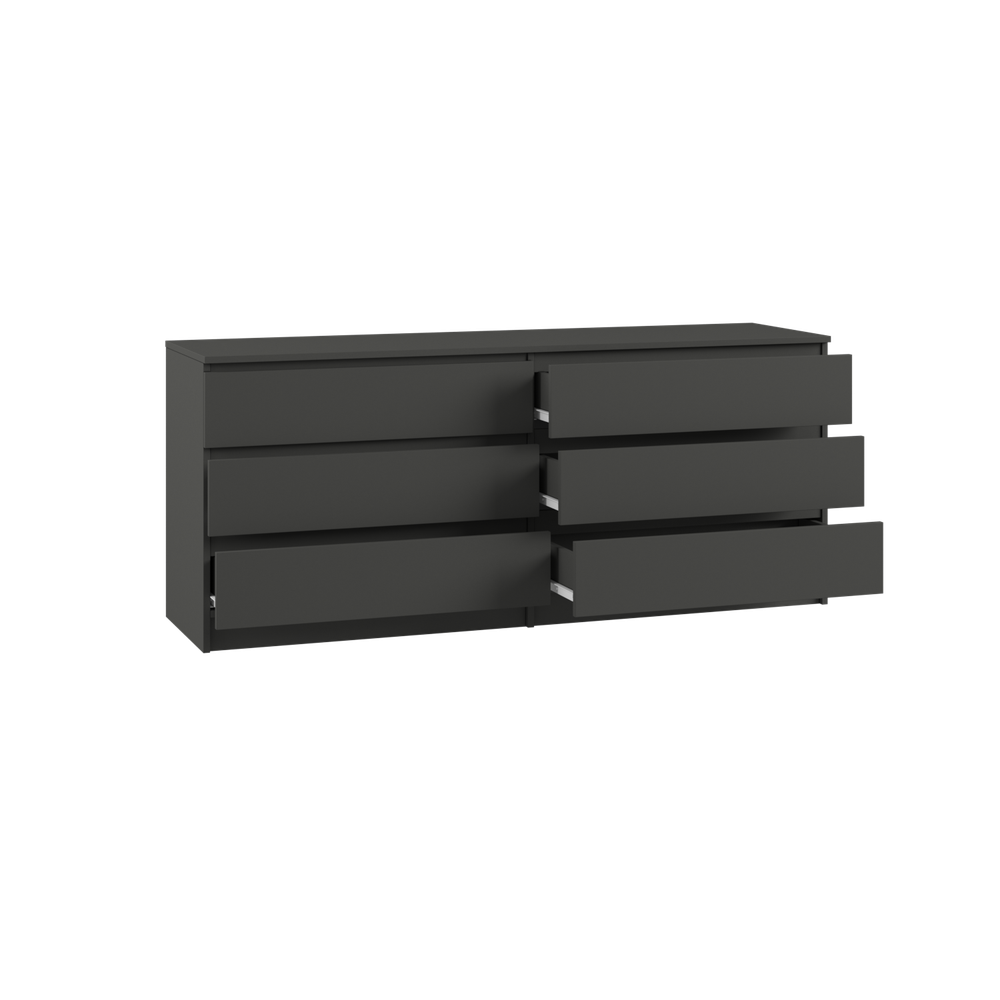 МС Мадера Комод 1384 1384х775х420 (лдсп графит новый)