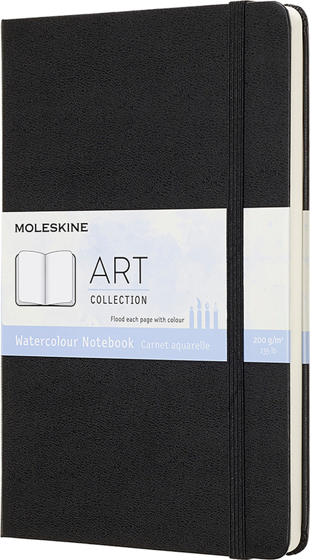 Блокнот Moleskine, do akwareli Art Watercolor, A5, чёрный