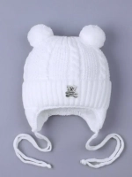 Шапка для новорожденных вязаная на осень