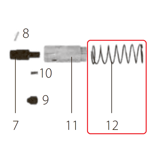 Запчасть №12 для FDPAG-H8. Возвратная пружина