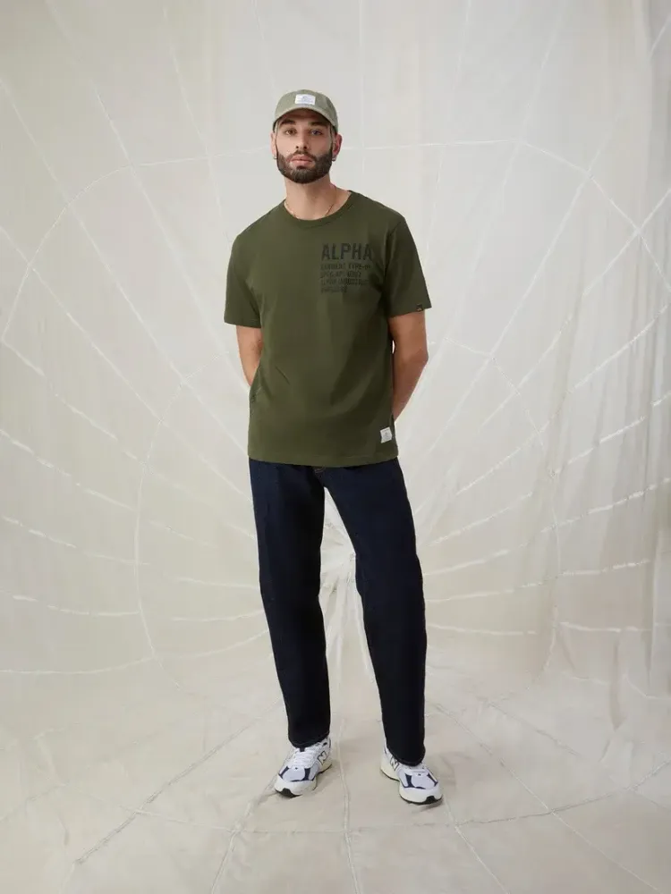 Футболка Alpha Industries Alpha Graphic Оливковый