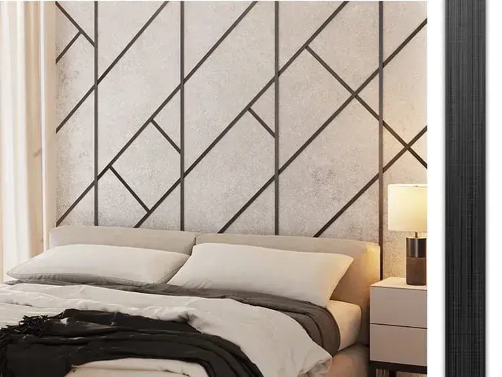 Молдинг декор на стену для интерьера самоклеющийся DP 10 BS черный матовый