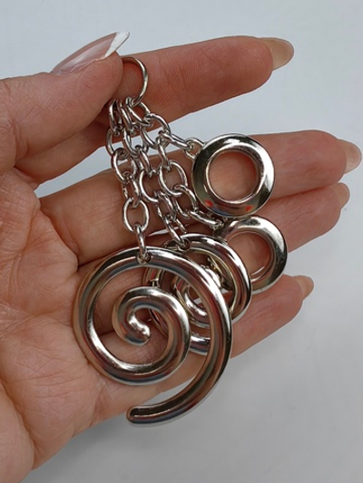 Украшение Подвеска завиток Серебро