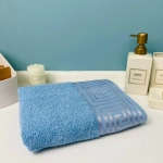 Полотенце махровое 50*90см «POSEIDON» цвет небесно-синий 07000 плотность 420гр/м2 с петелькой-подвесом