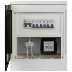 Корпус пластиковый навесной ЭРА MULTIBOX со слаботочным отсеком 12 модулей IP41 белый