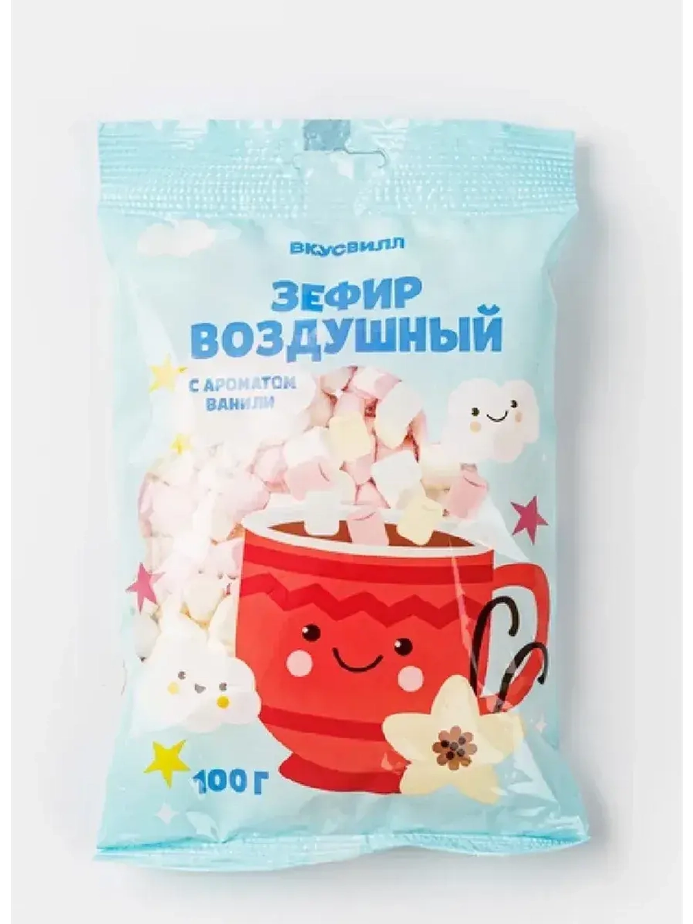 Зефир воздушный сароматом ванили, 100г