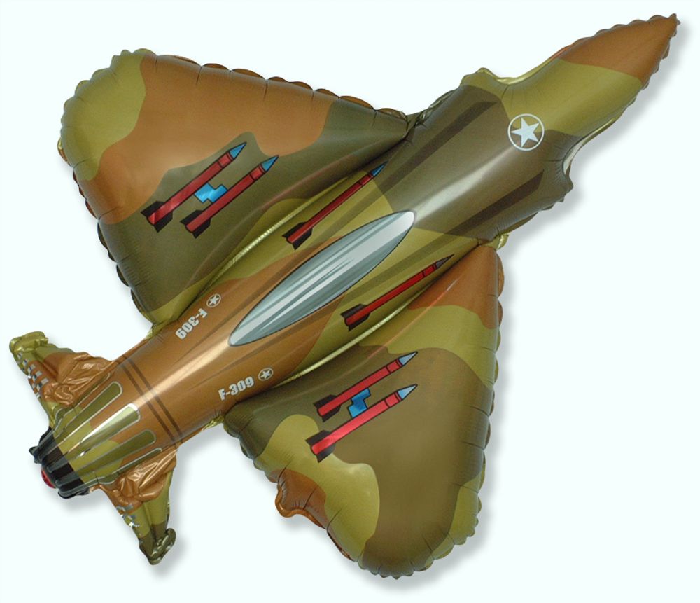 Шар (13"/33 см) Мини-фигура, Истребитель, Военный 1 шт.