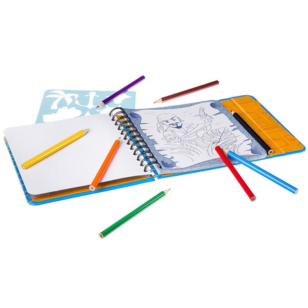 Компактные развивающие игры в дорогу Bondibon. Рисуем в дороге Пираты 5+