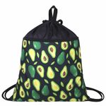 Мешок для обуви BRAUBERG БОЛЬШОЙ, с ручкой, карман на молнии, сетка, 51х41 см, "Avocado", 271058