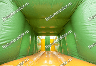 Коммерческий надувной батут "Тоннель паровозик-зоопарк"
