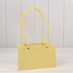 Пакет подарочный 22х13,5х10,5 Ваза для цветов (Желтый)