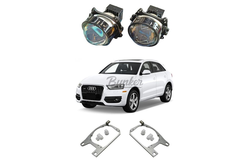 Комплект для замены штатных линз Audi Q3 8U дорестайлинг 2011-2014 Автокорректор ZKW