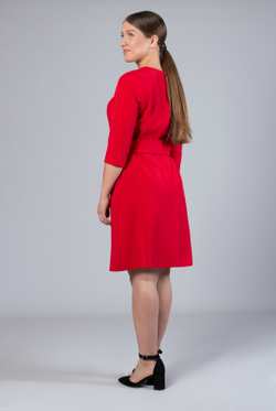 Платье женское 1398А, красный #326Кра051398А