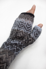 Митенки М204-04/03/07 голубой/серый/черный