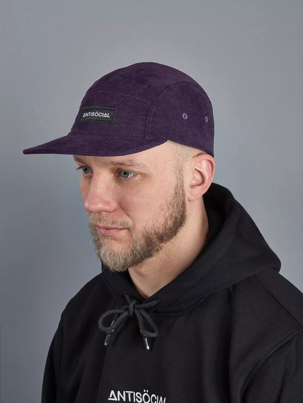 Кепка Antisocial 5 panel Velvet Фиолетовая