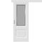 Купить Одностворчатая дверь купе эмаль VFD Barcelona 2 Polar белая остеклённая