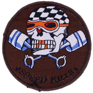 Нашивка Speed Kills (коричневая)