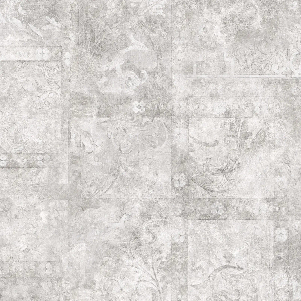 Керамогранит Alma Ceramica GFU6060BTP17R Beton Pro 60x60 серый глазурованный матовый / противоскользящий / карвинг под бетон / с орнаментом