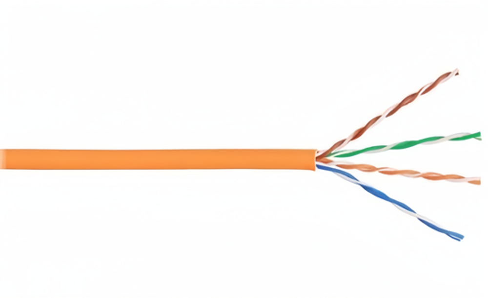Кабель витая пара F/UTP 6 кат. 4 пары Lanmaster LAN-6EFTP-LSZH-OR