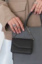 ШОППЕР КВАДРАТНЫЙ ГРАФИТ