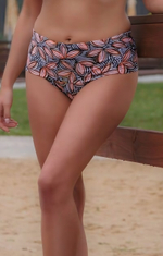 Плавки-слипы с узором в виде листьев (Размер: XXL) (Цвет: разноцветный)