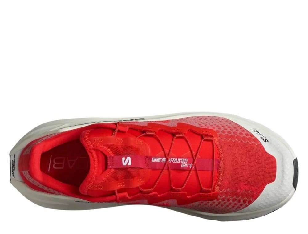 Кроссовки для бега мужские Salomon S/LAB Ultra Glide M Красно-Белые