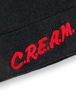 Шапка Wu-Tang black CREAM red с подворотом