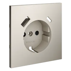 Накладка для розетки с заземлением и защитными шторками, с USB A+C, S70 (кашемир) vls001003