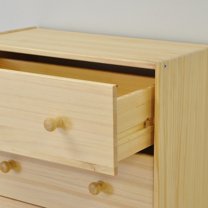 Прикроватная тумба Раст из сосны с 2 ящиками, 52х30х40 см, в скандинавском стиле, натуральная отделк