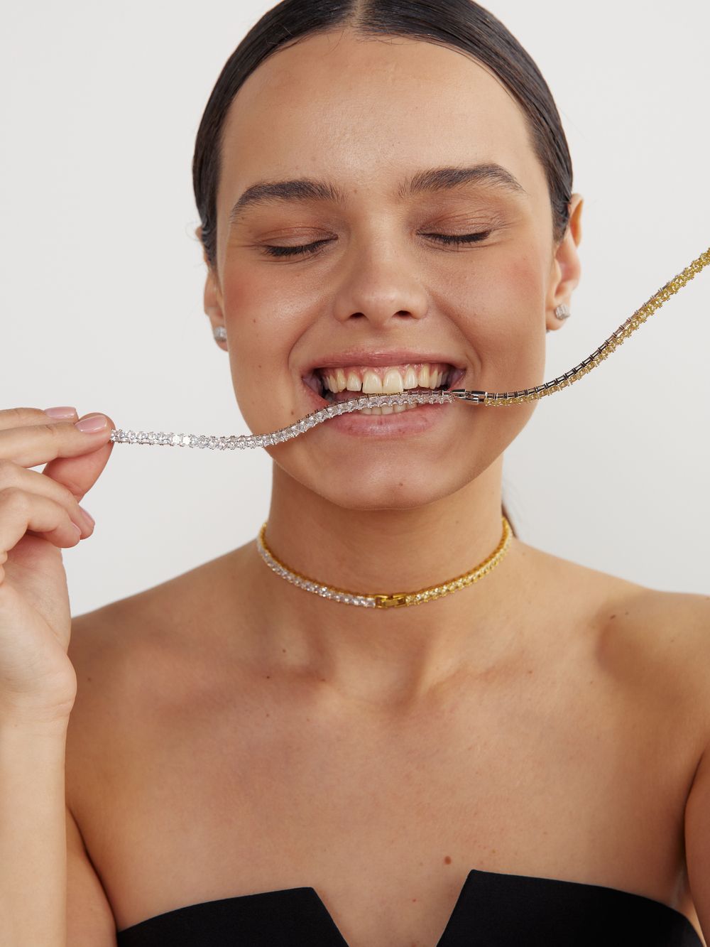 TENNIS SQUARE BRACELET 04 LEMON