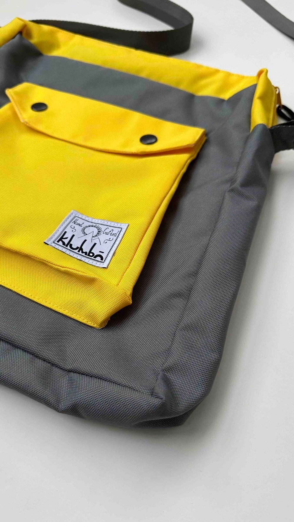 Сумка Klumba Мессенджер L желто-серая