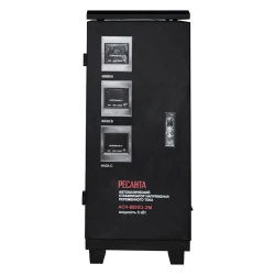 Ресанта АСН-60000/3-ЭМ трехфазный стабилизатор напряжения 63/4/10