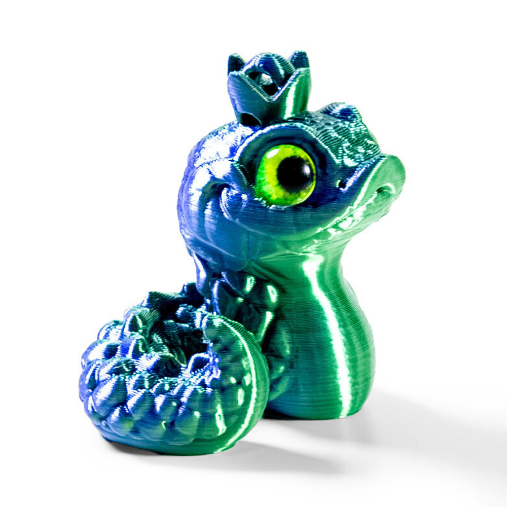 Набор фигурок змей: в короне и подвижная змея талисман чёрная