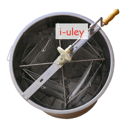 Медогонка 4 рамочная, кассеты поворотные (полн. нержавейка AISI 304) М4-ОК-ПК СБТ