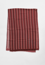 Шерстяной палантин ARGYMAQ BURGUNDY 68х180