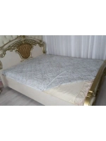 Наматрасник 180х200, на резинках, стёганный, хлопок, лен.